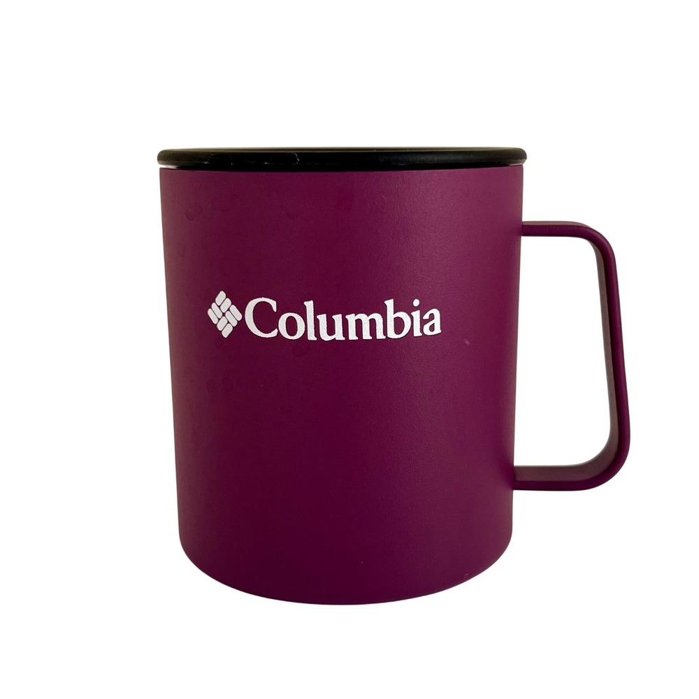 Camp Mug Columbia 12oz Insulated Stainless Steel Plum Purple Travel Camping Cup